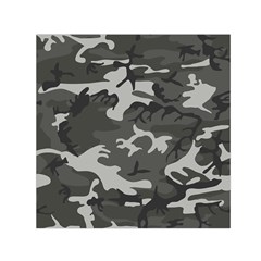 Initial Camouflage Grey Small Satin Scarf (square) by Mariart