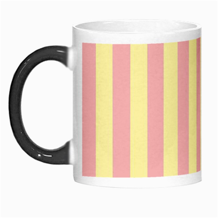 Pink Yellow Stripes Line Morph Mugs