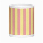 Pink Yellow Stripes Line Morph Mugs Center