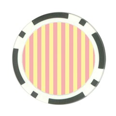 Pink Yellow Stripes Line Poker Chip Card Guard by Mariart