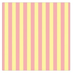 Pink Yellow Stripes Line Large Satin Scarf (square) by Mariart