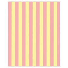 Pink Yellow Stripes Line Drawstring Bag (small) by Mariart