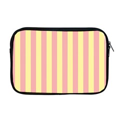 Pink Yellow Stripes Line Apple Macbook Pro 17  Zipper Case by Mariart