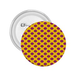 Polka Dot Purple Yellow 2 25  Buttons by Mariart