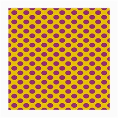 Polka Dot Purple Yellow Medium Glasses Cloth (2-side) by Mariart