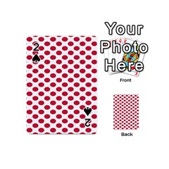 Polka Dot Red White Playing Cards 54 (mini)  by Mariart