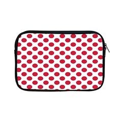 Polka Dot Red White Apple Ipad Mini Zipper Cases by Mariart