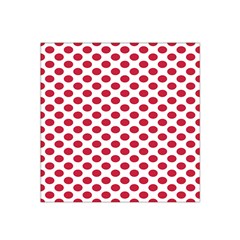 Polka Dot Red White Satin Bandana Scarf by Mariart