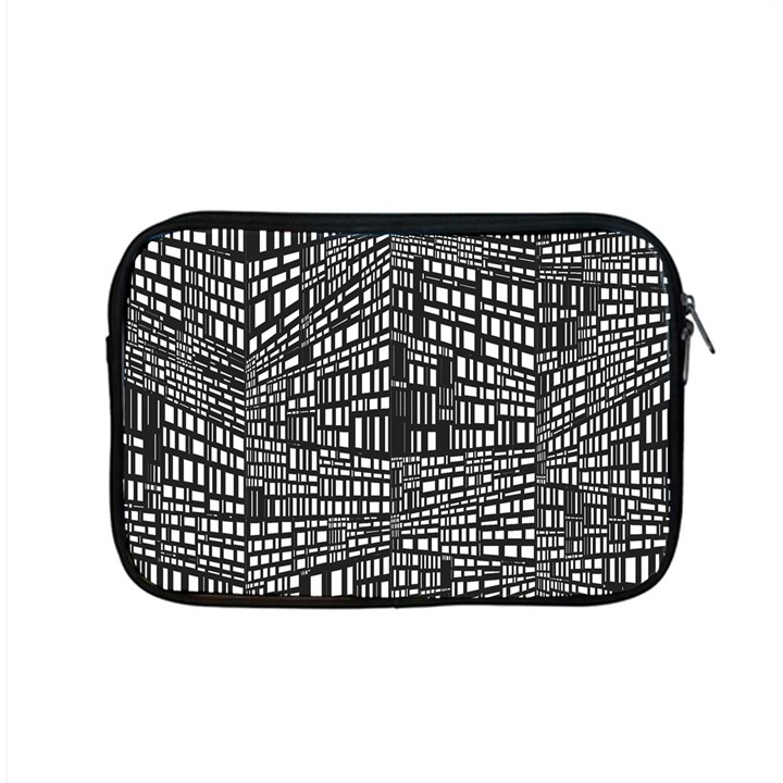 Plaid Black White Apple MacBook Pro 15  Zipper Case