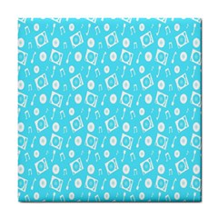 Record Blue Dj Music Note Club Tile Coasters by Mariart