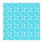 Record Blue Dj Music Note Club Medium Glasses Cloth (2-Side) Front