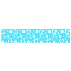 Record Blue Dj Music Note Club Flano Scarf (small) by Mariart