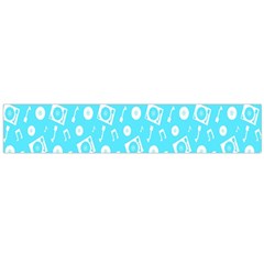 Record Blue Dj Music Note Club Flano Scarf (large) by Mariart