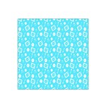 Record Blue Dj Music Note Club Satin Bandana Scarf Front