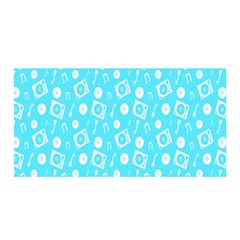 Record Blue Dj Music Note Club Satin Wrap by Mariart