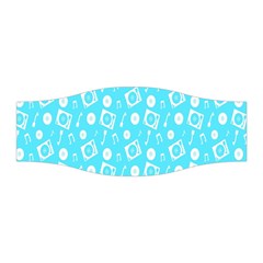 Record Blue Dj Music Note Club Stretchable Headband