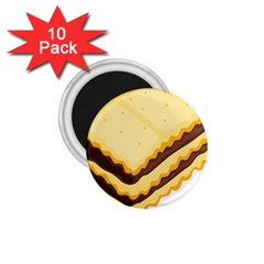 Sandwich Biscuit Chocolate Bread 1 75  Magnets (10 Pack)  by Mariart