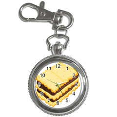 Sandwich Biscuit Chocolate Bread Key Chain Watches by Mariart