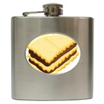 Sandwich Biscuit Chocolate Bread Hip Flask (6 oz) Front