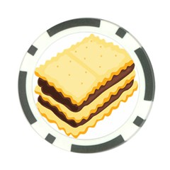 Sandwich Biscuit Chocolate Bread Poker Chip Card Guard by Mariart