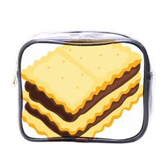 Sandwich Biscuit Chocolate Bread Mini Toiletries Bags by Mariart