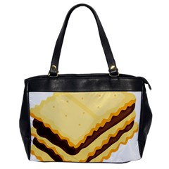 Sandwich Biscuit Chocolate Bread Office Handbags by Mariart