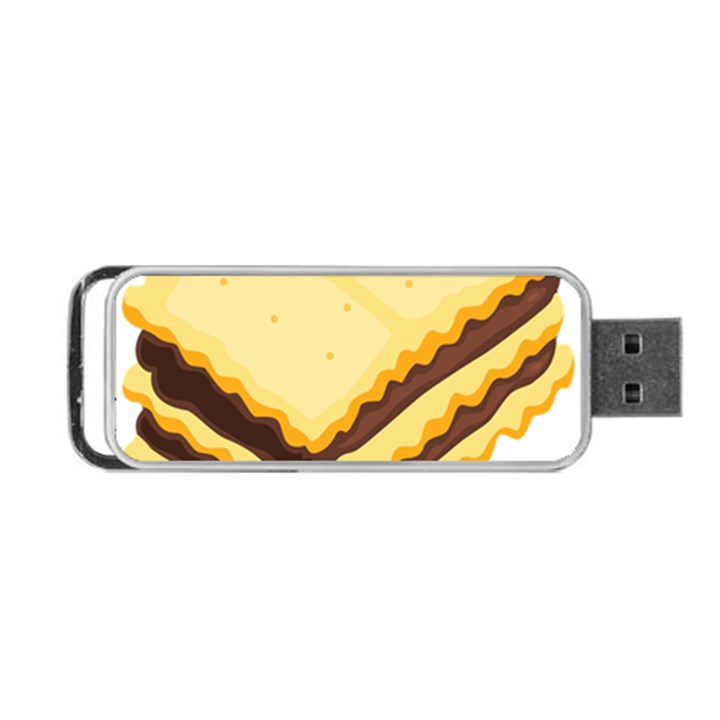 Sandwich Biscuit Chocolate Bread Portable USB Flash (One Side)