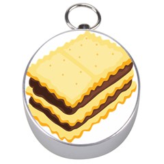 Sandwich Biscuit Chocolate Bread Silver Compasses by Mariart