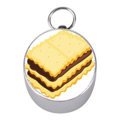 Sandwich Biscuit Chocolate Bread Mini Silver Compasses by Mariart