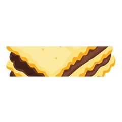 Sandwich Biscuit Chocolate Bread Satin Scarf (oblong) by Mariart