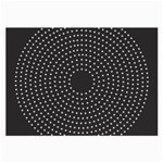 Round Stitch Scrapbook Circle Stitching Template Polka Dot Large Glasses Cloth Front