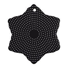 Round Stitch Scrapbook Circle Stitching Template Polka Dot Ornament (snowflake) by Mariart