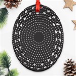 Round Stitch Scrapbook Circle Stitching Template Polka Dot Oval Filigree Ornament (Two Sides) Front