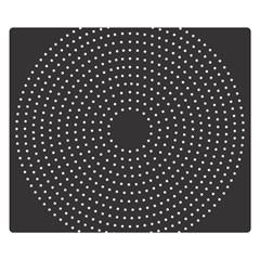 Round Stitch Scrapbook Circle Stitching Template Polka Dot Double Sided Flano Blanket (small)  by Mariart