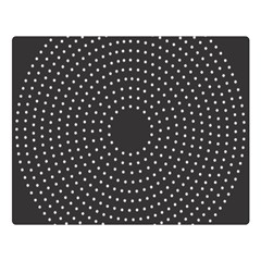 Round Stitch Scrapbook Circle Stitching Template Polka Dot Double Sided Flano Blanket (large)  by Mariart