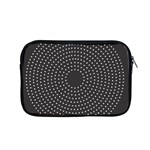 Round Stitch Scrapbook Circle Stitching Template Polka Dot Apple MacBook Pro 15  Zipper Case Front