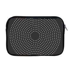 Round Stitch Scrapbook Circle Stitching Template Polka Dot Apple Macbook Pro 17  Zipper Case by Mariart