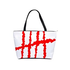 Scratches Claw Red White H Shoulder Handbags by Mariart