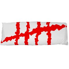 Scratches Claw Red White H Body Pillow Case (dakimakura) by Mariart