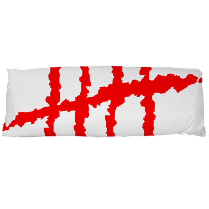 Scratches Claw Red White H Body Pillow Case Dakimakura (Two Sides)