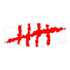 Scratches Claw Red White H Stretchable Headband