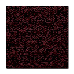 Random Red Black Tile Coasters