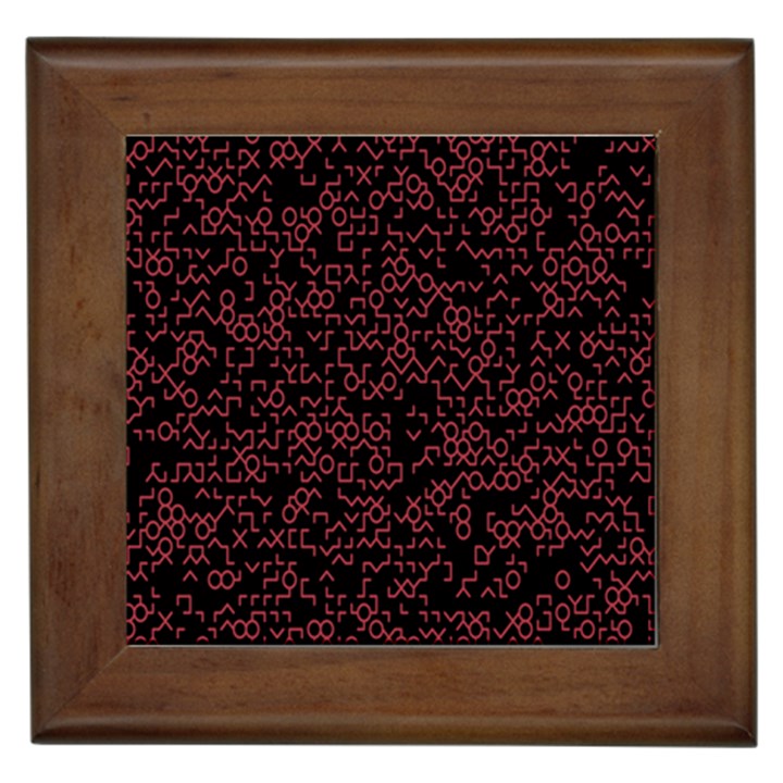 Random Red Black Framed Tiles