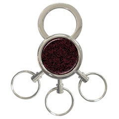 Random Red Black 3-ring Key Chains by Mariart