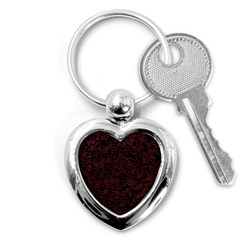 Random Red Black Key Chains (heart)  by Mariart