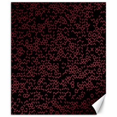 Random Red Black Canvas 8  X 10  by Mariart