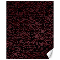 Random Red Black Canvas 16  X 20   by Mariart