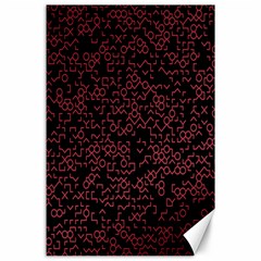 Random Red Black Canvas 24  X 36  by Mariart