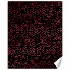 Random Red Black Canvas 11  X 14   by Mariart