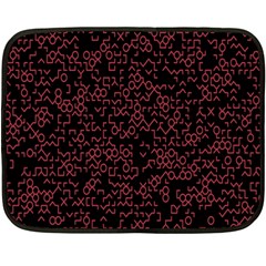 Random Red Black Double Sided Fleece Blanket (mini)  by Mariart